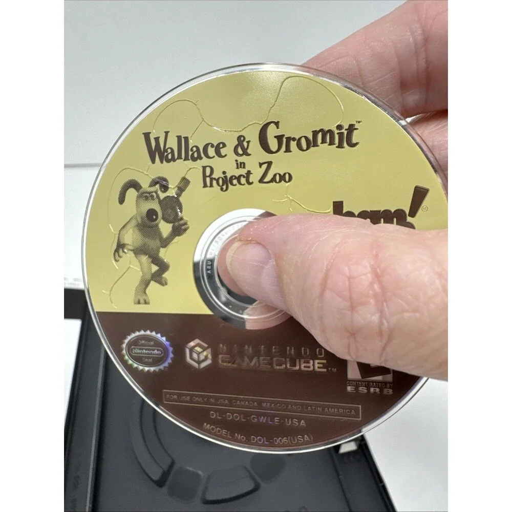 Wallace And Gromit In Project Zoo Nintendo GameCube, 2003 Tested & Working